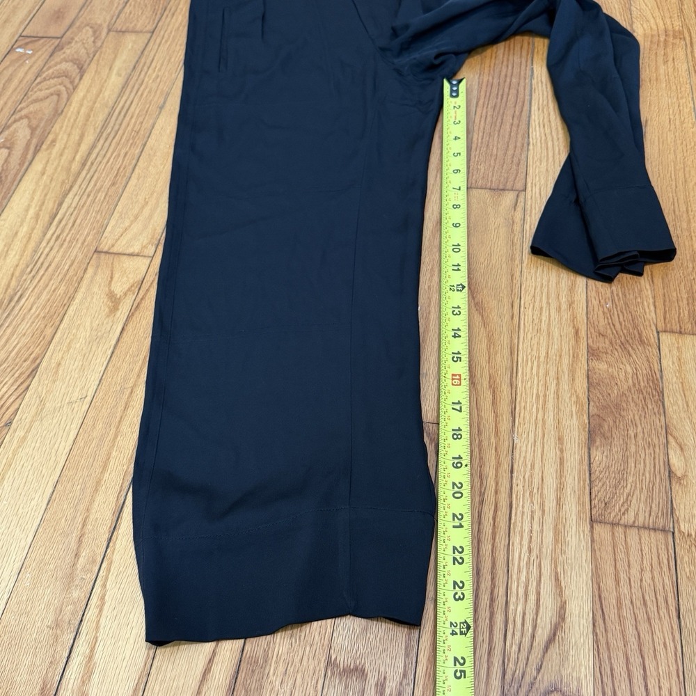 AYR Black Silk Stretch Trouser Pants Size 6 - Picture 6 of 8